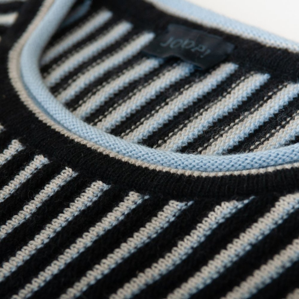 Joop! Grey Striped Crew Neck Sweater XXL